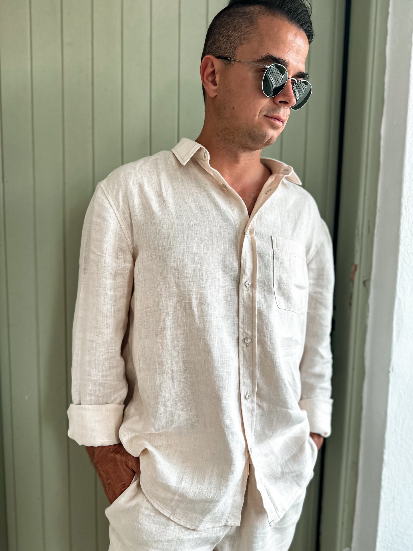 Men's linen suit PALM